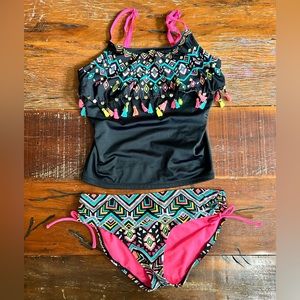 Justice 2 pc Tankini Size 14